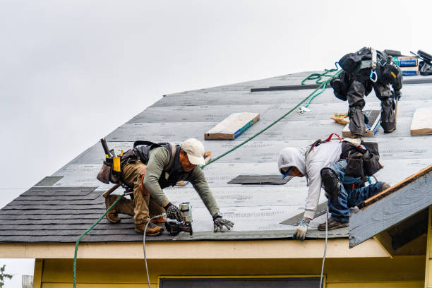 Professional Gutter Installation technician working in Buffalo Junction, VA